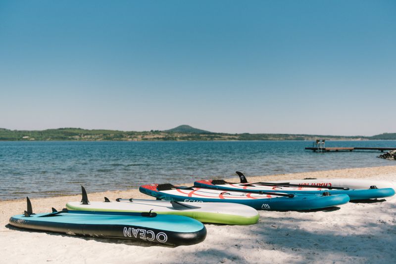 SUP-Verleih am Strand