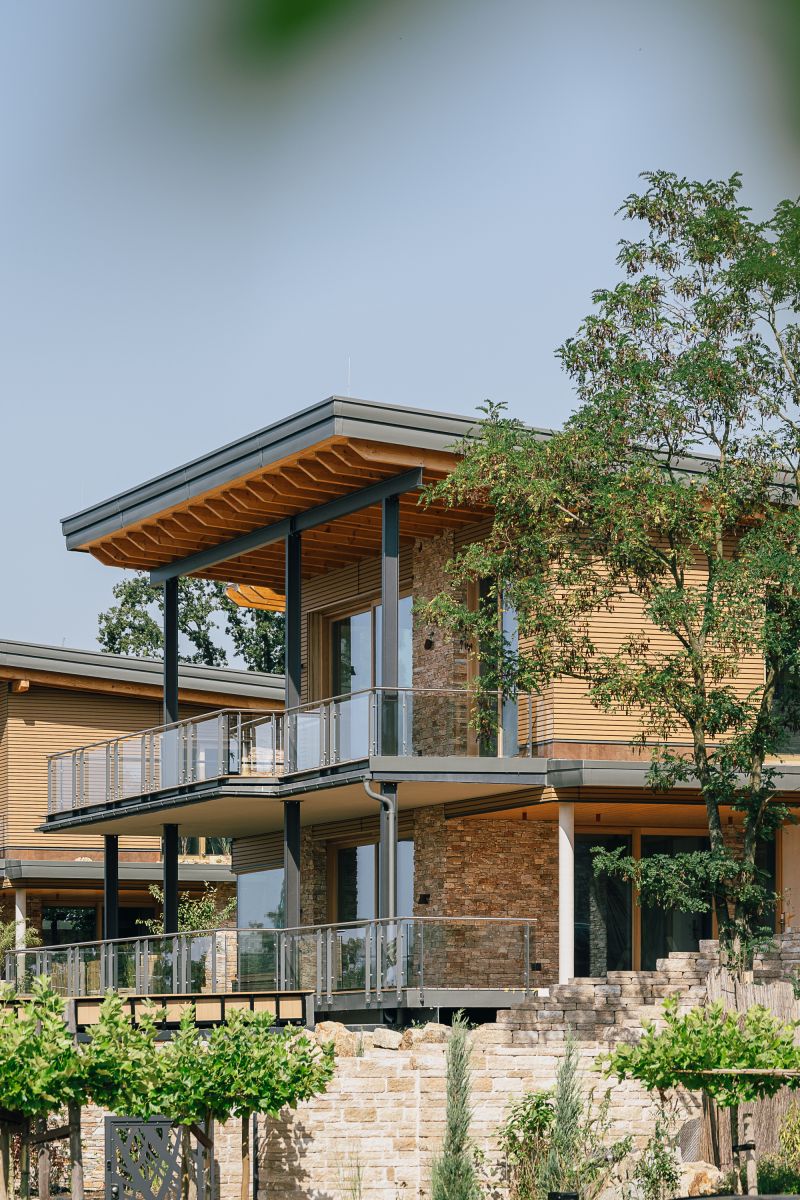 Außenansicht Ferienhäuser im SeeDorf