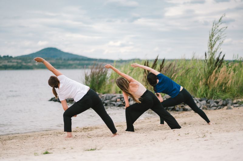 Yoga am Strand 