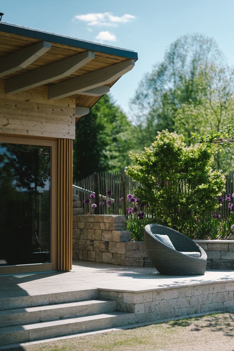 Blick auf den Ruheraum 'Raum der Erde'