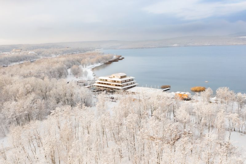 Blick von oben auf die Insel der Sinne von 