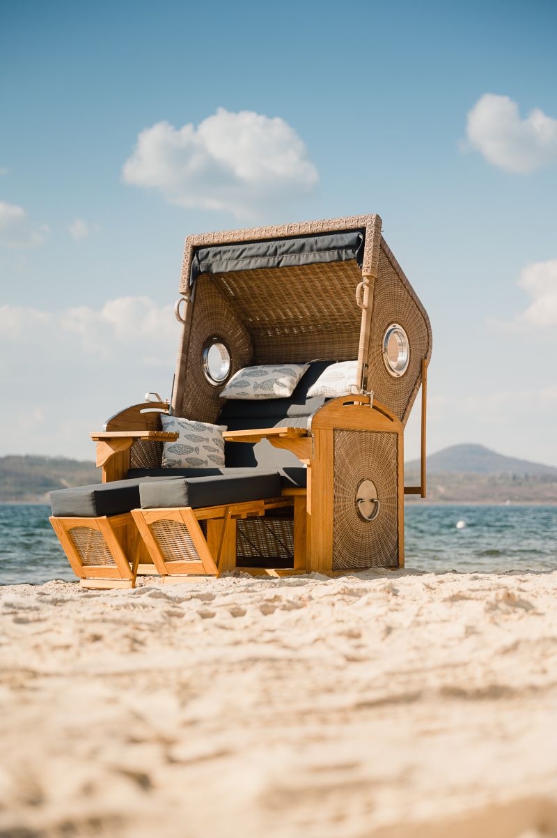 Strandkorb am Strand